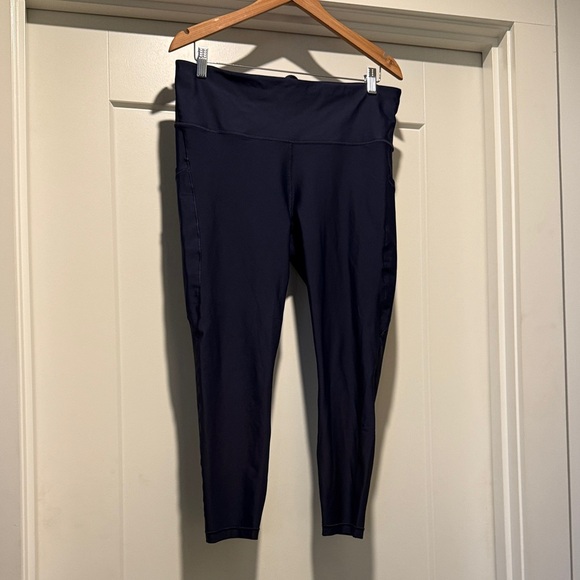 Athleta Pants - Athleta Navy High-Waisted Leggings